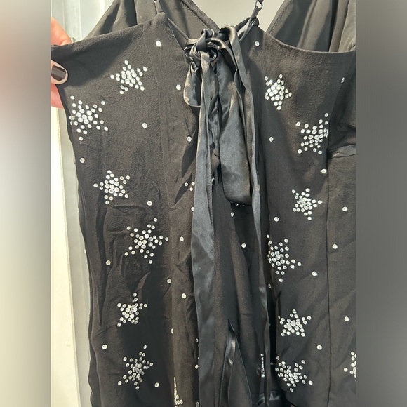 Y2K Betsey Johnson Rhinestone Stars Dress- Ribbon Corset -Mint condition Size 4 - Picture 9 of 13